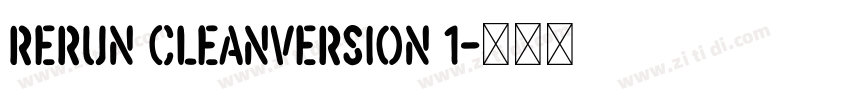 ReRun CleanVersion 1字体转换